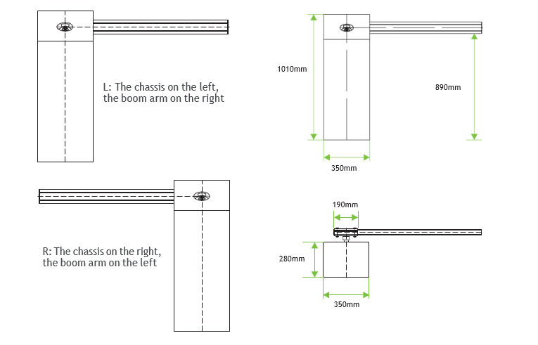 Cổng barrier tự động ZKTECO BG300